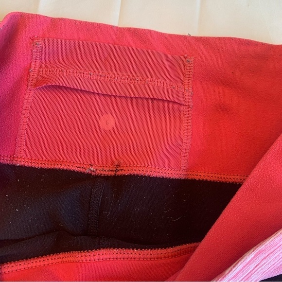 Lululemon capris pink and black size 6 - Picture 8 of 12